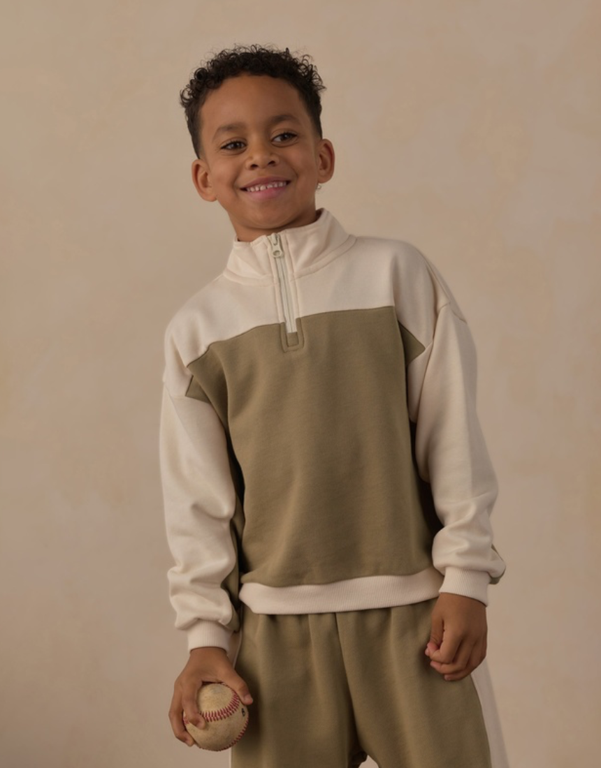 Rylee + Cru Paneled Sweatpant | Olive
