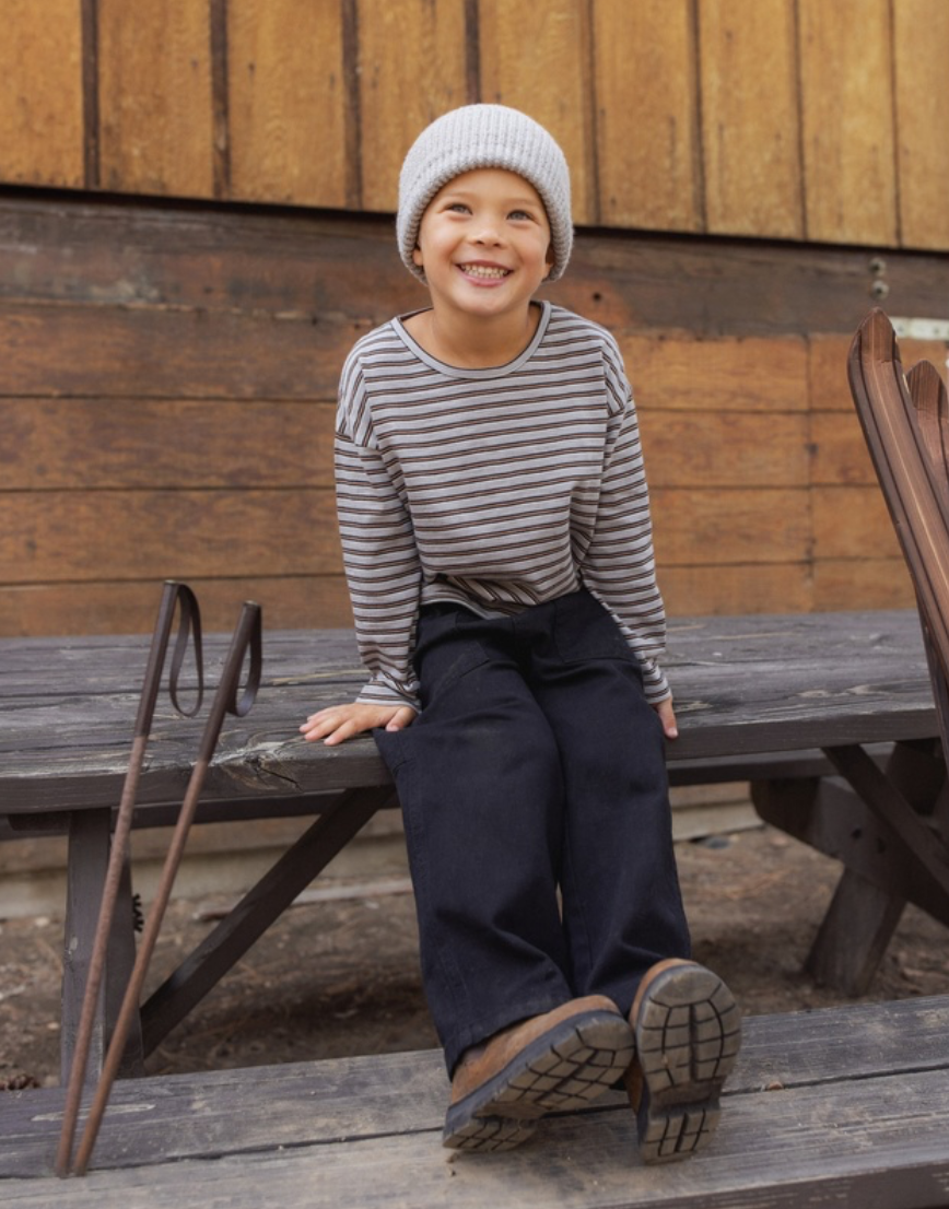 Rylee + Cru Long Sleeve Tee | Vintage Stripe