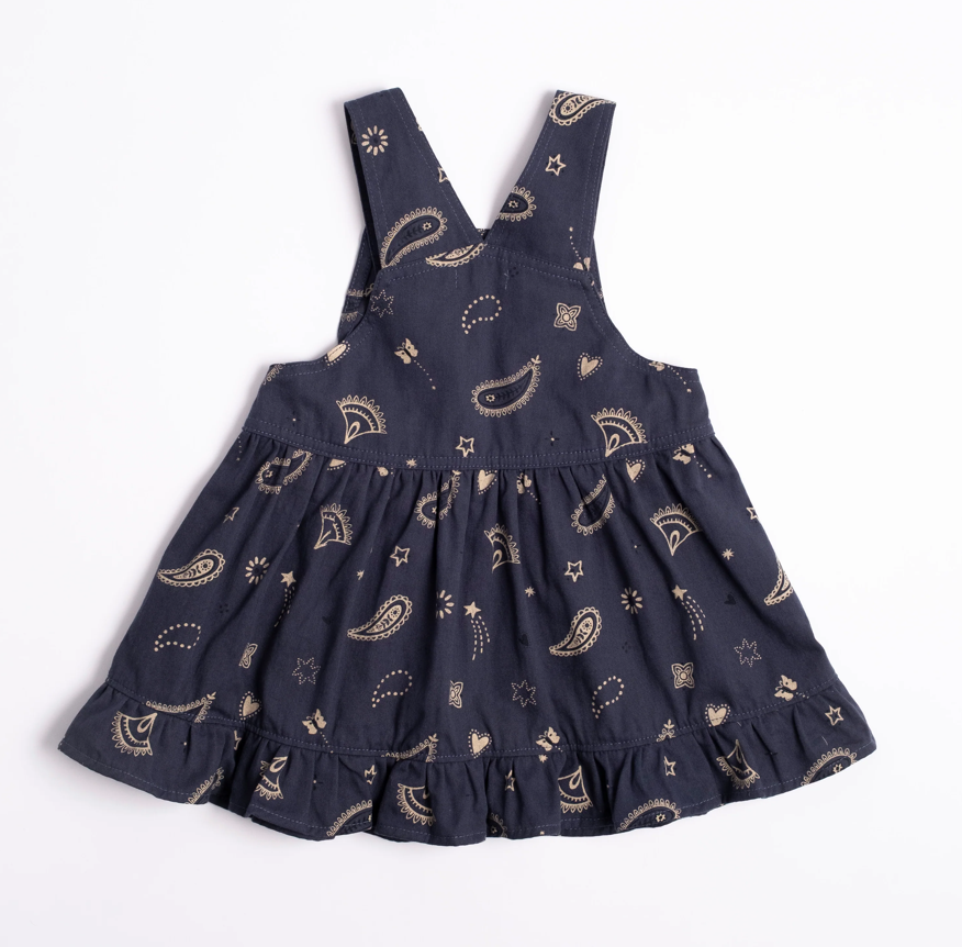 Wild Wawa Overall Dress | Midnight Bandana
