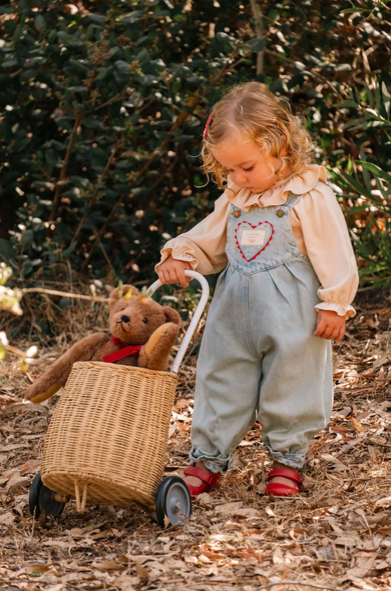 Wild Wawa Overall Romper | Denim Darling
