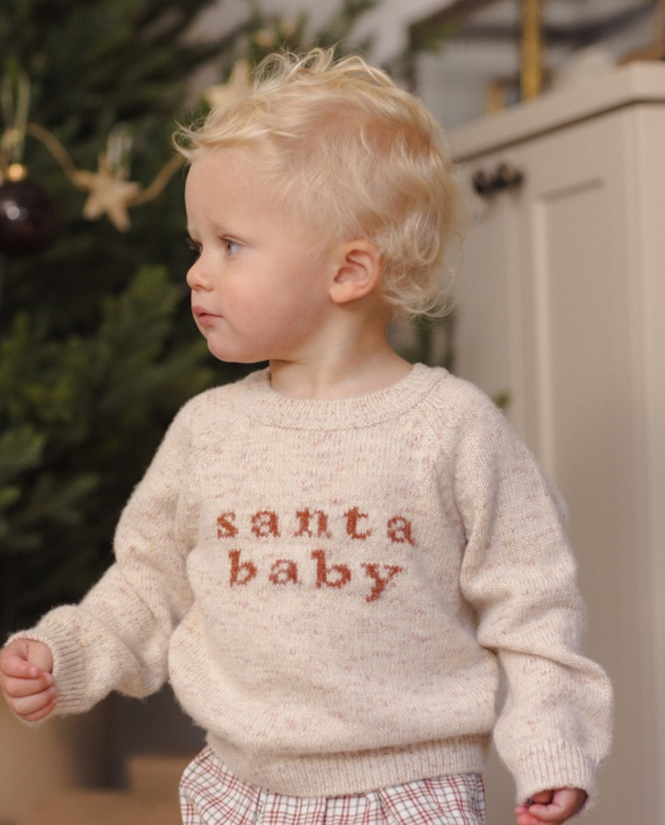 Quincy Mae Knit Sweater | Santa Baby