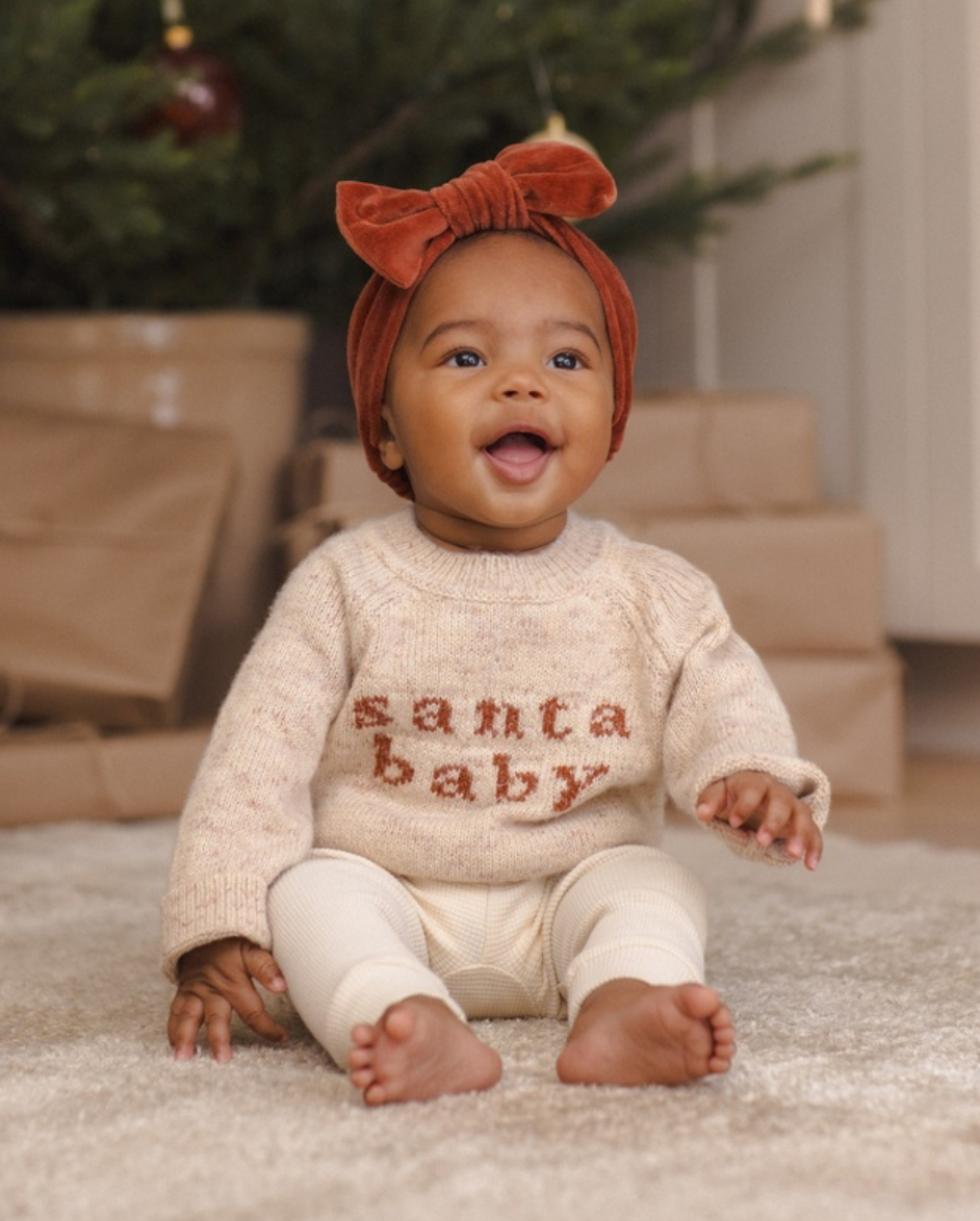Quincy Mae Knit Sweater | Santa Baby