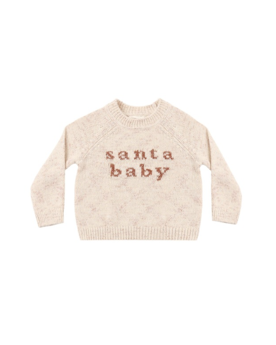 Quincy Mae Knit Sweater | Santa Baby