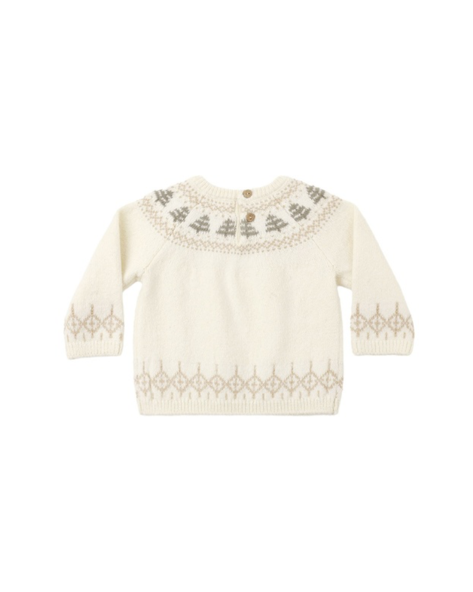 Quincy Mae Rex Sweater | Tree Fair Isle