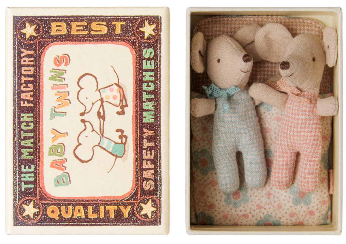 Maileg Baby Twins in Matchbox | Checker