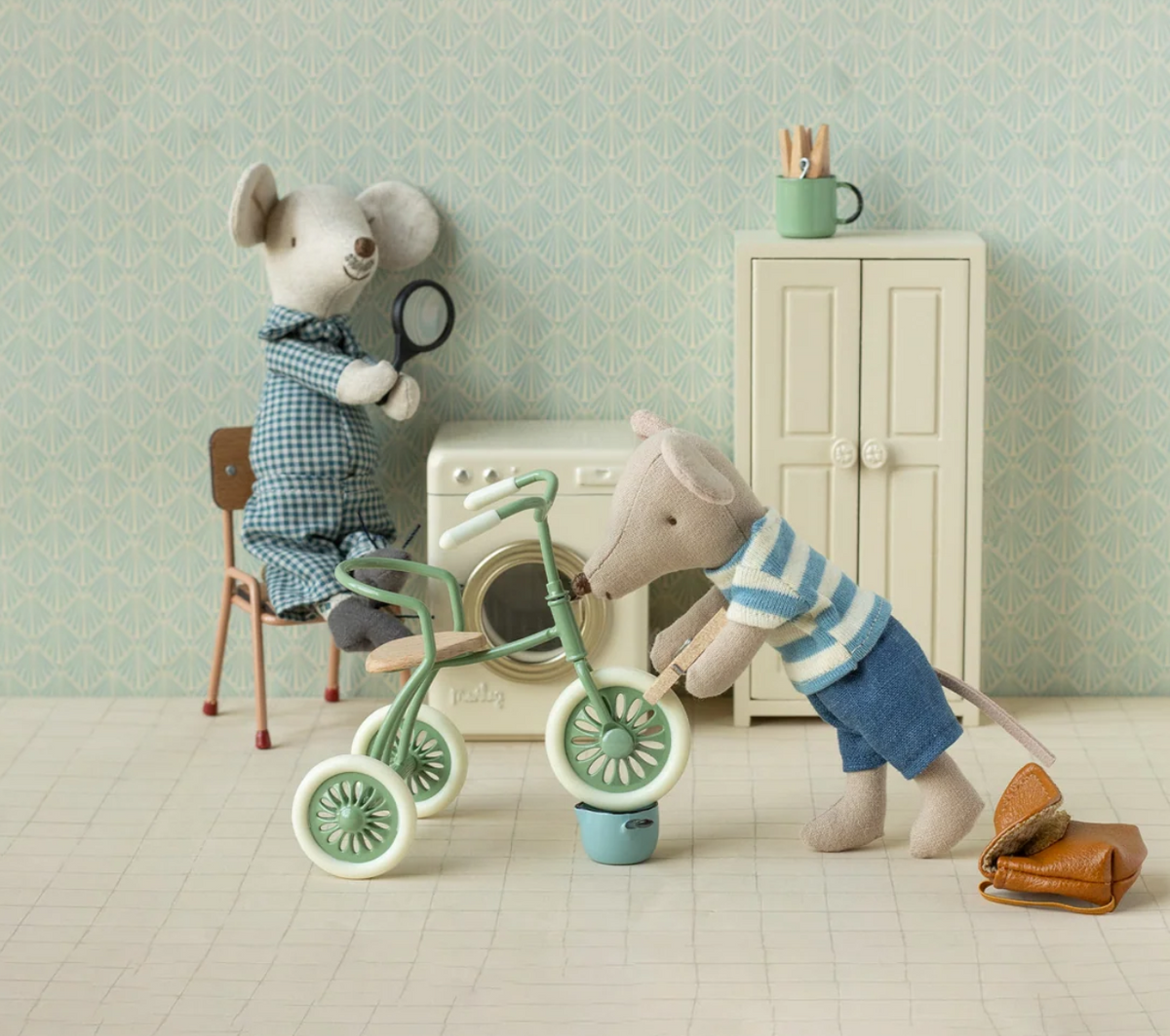 Maileg Tricycle Mouse Big Brother | Brown