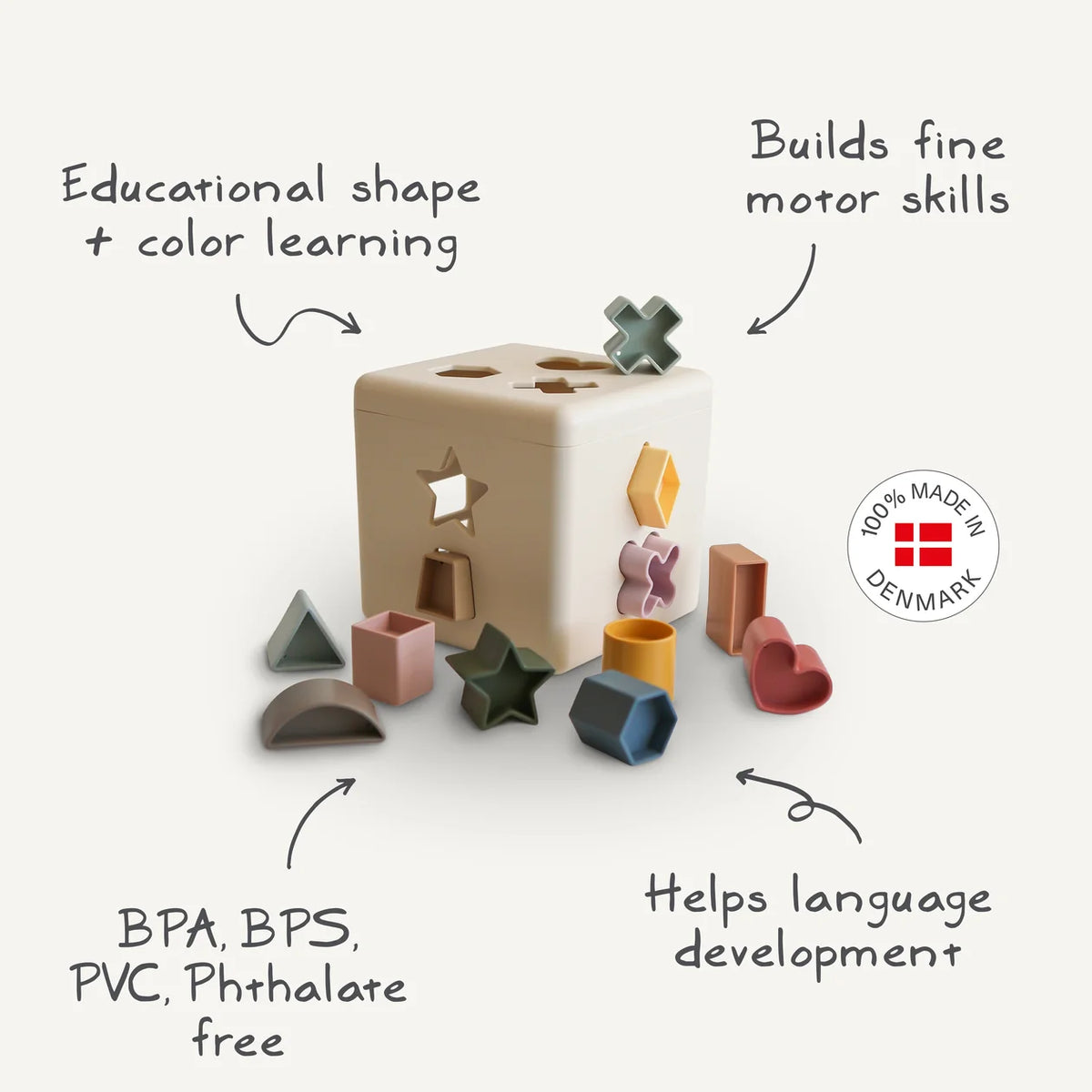 Mushie Shape Sorter Box | Original