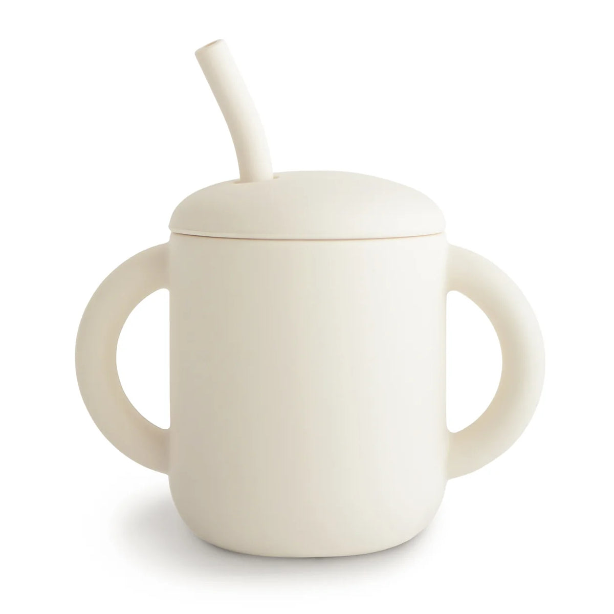 Mushie Silicone Training Cup |  Ivory