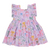 Pink Chicken Girls Elsie Dress | Lavender Watercolor Bows