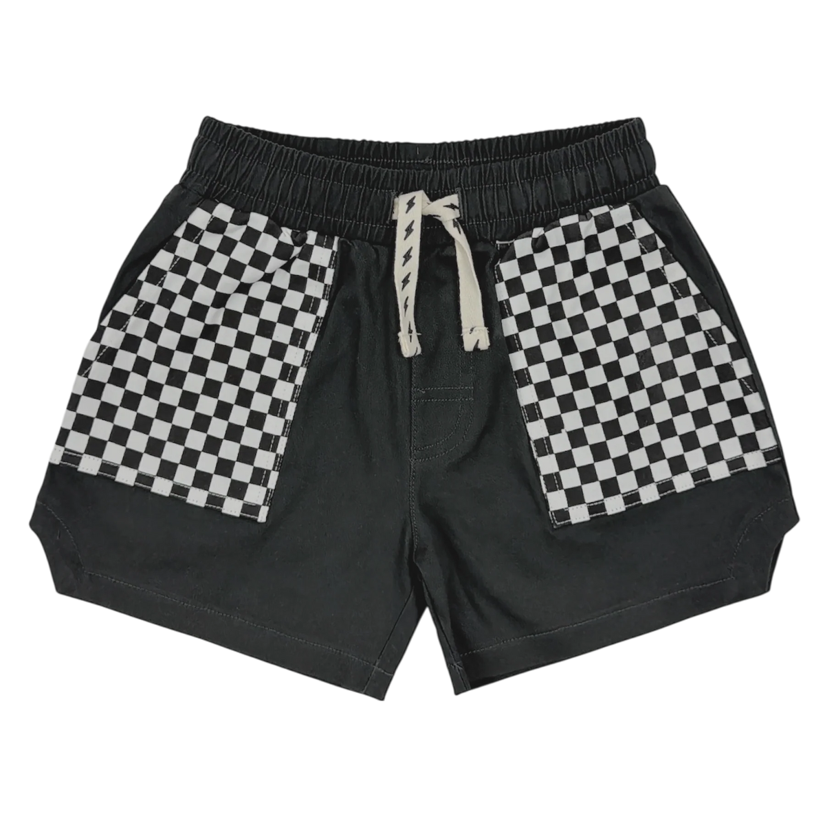 Tiny Whales Dad Short | Vibe Check Black