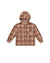 Rylee + Cru Hooded Overshirt | Brown Plaid