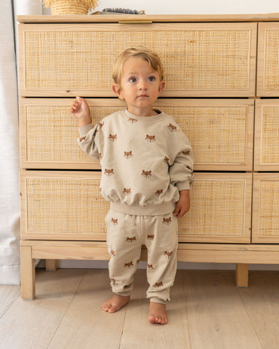 Quincy Mae Relaxed Fleece Sweatshirt | Foxes