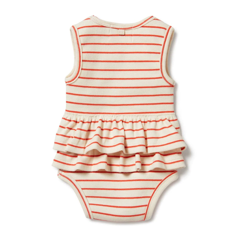 Wilson + Frenchy Organic Ruffle Bodysuit | Petite Rouge