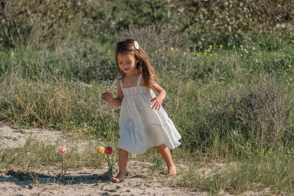 Wild Wawa Crochet Dress | Blue Bouquet
