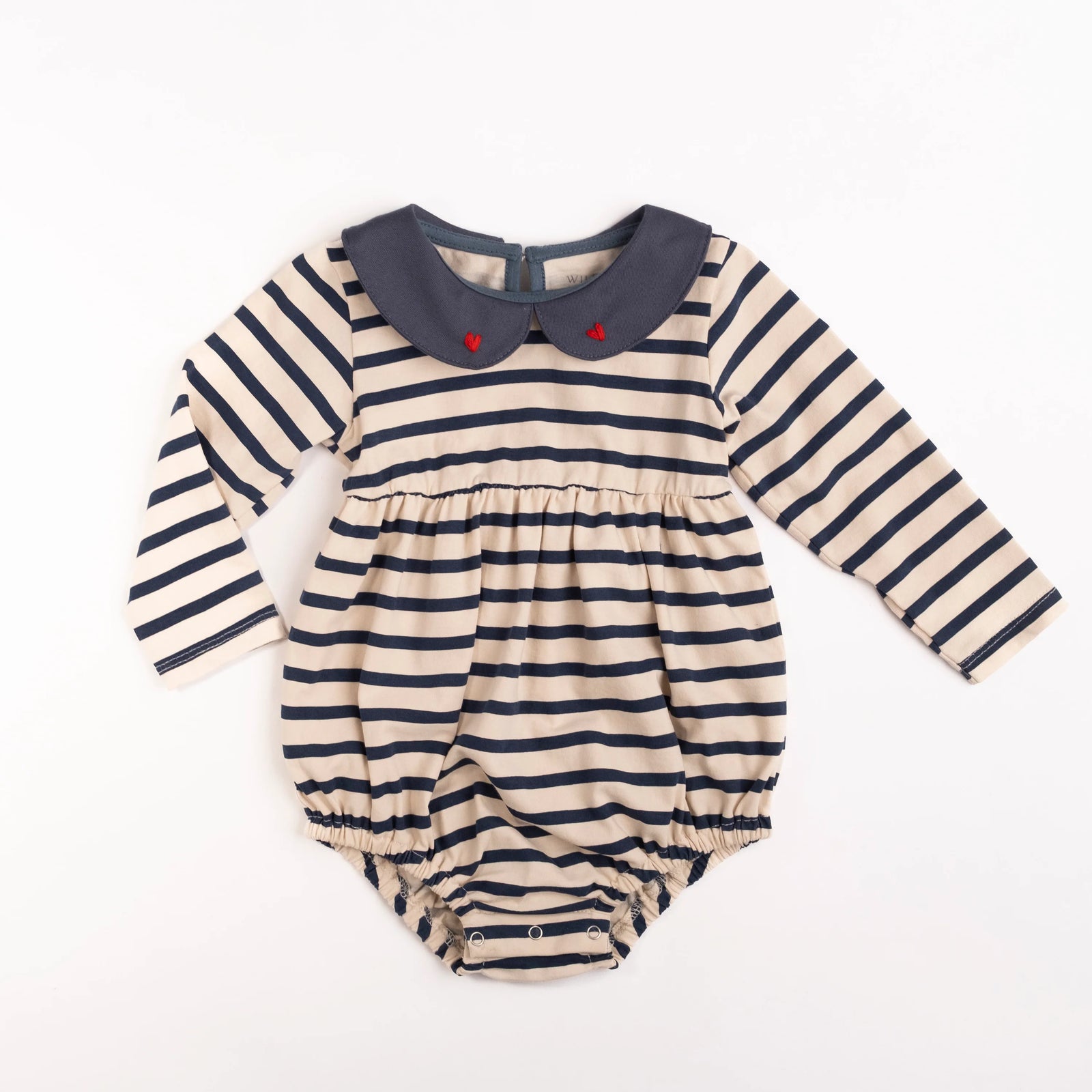 Wild Wawa Marina Romper | Navy Stripe