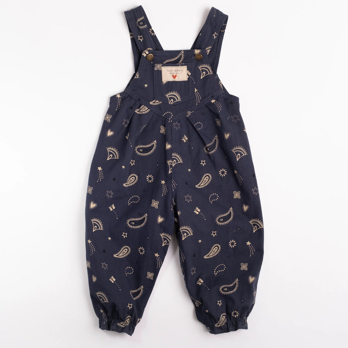 Wild Wawa Overall  Romper | Midnight Bandana