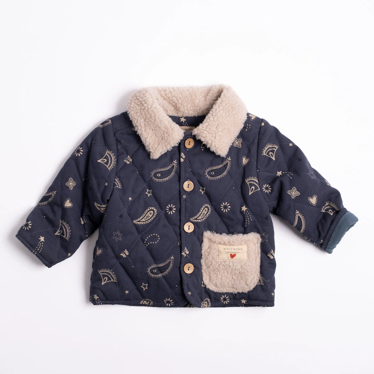 Wild Wawa Quilted Jacket | Midnight Bandana