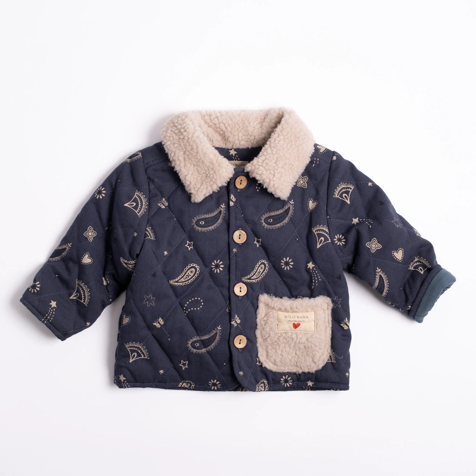 Wild Wawa Quilted Jacket | Midnight Bandana