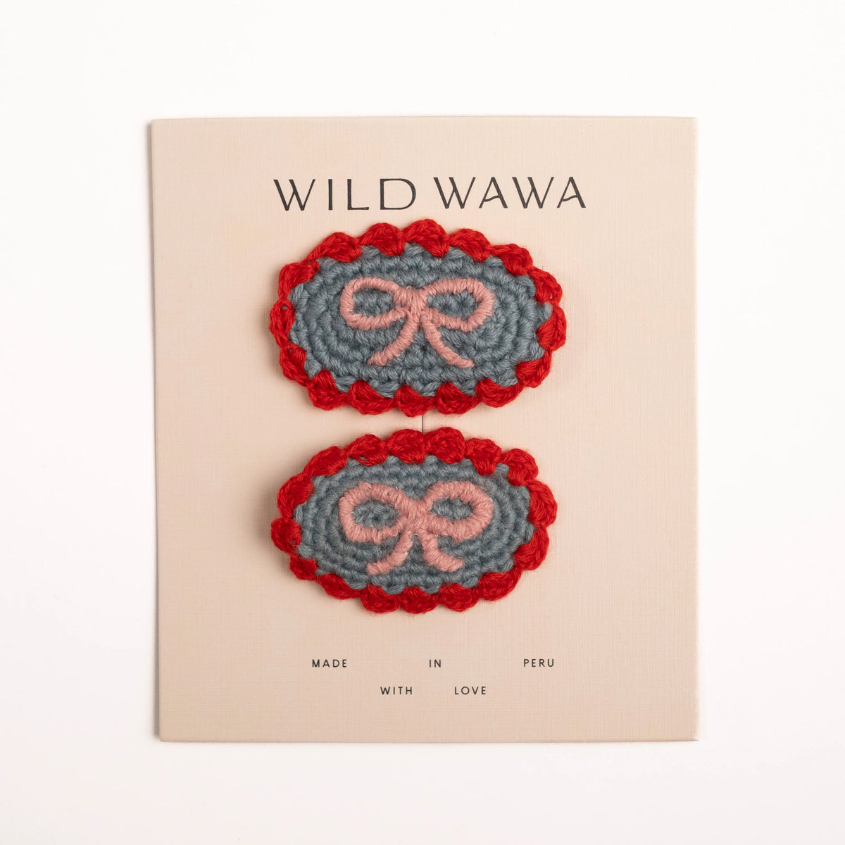 Wild Wawa Crochet Clip Set | Denim Darling