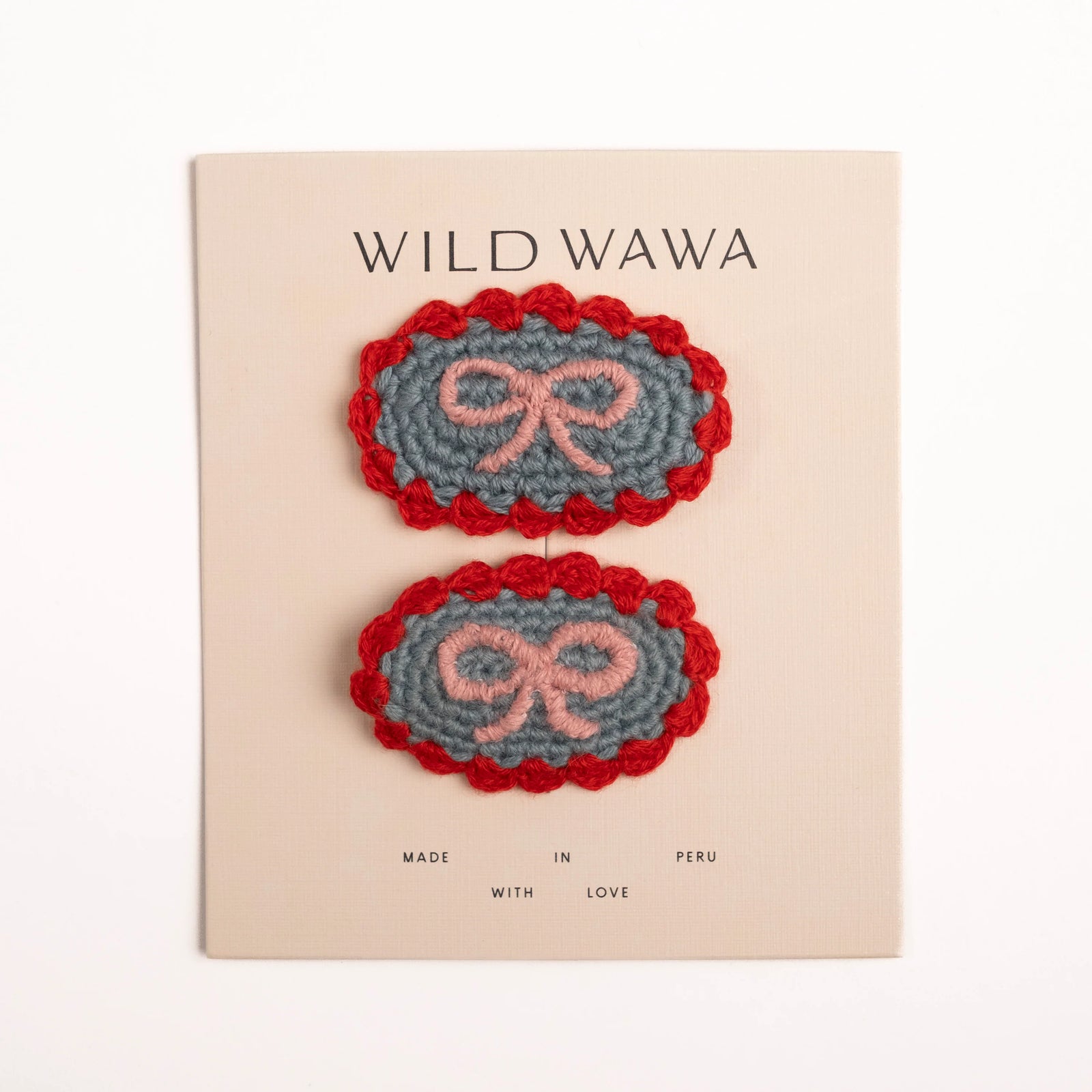 Wild Wawa Crochet Clip Set | Denim Darling