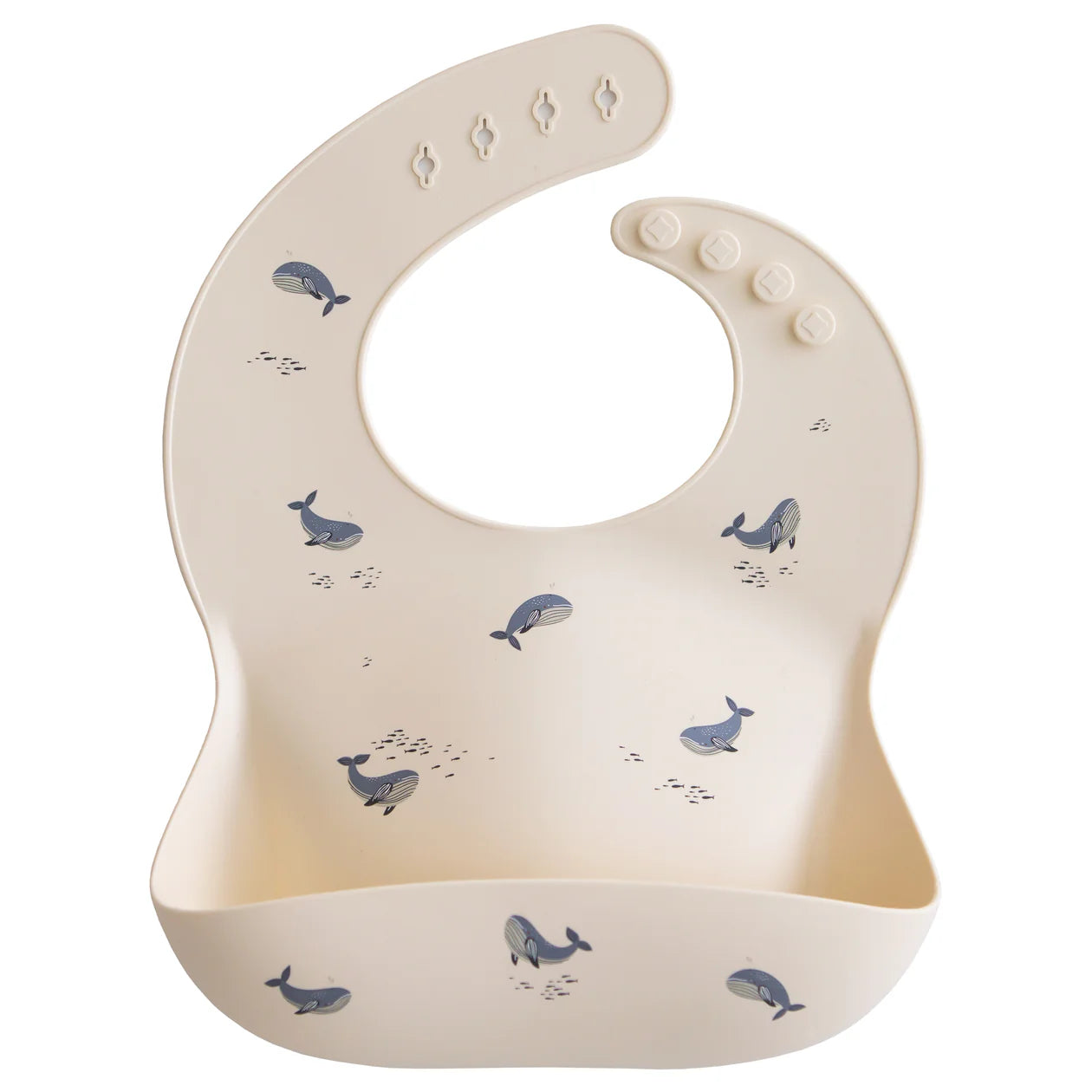 Mushie Silicone Bib | Whales