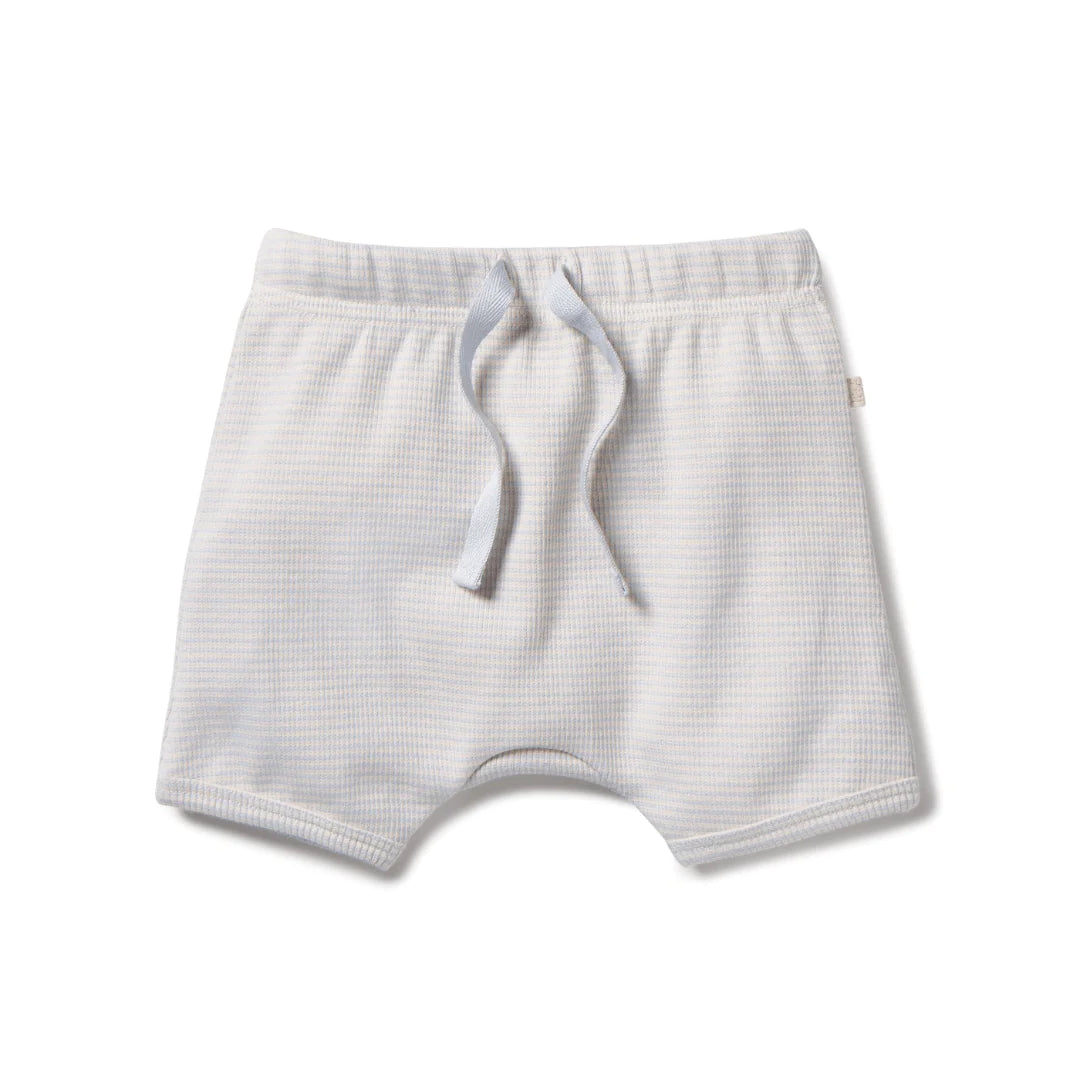 Organic Tie Front Ribbed Short