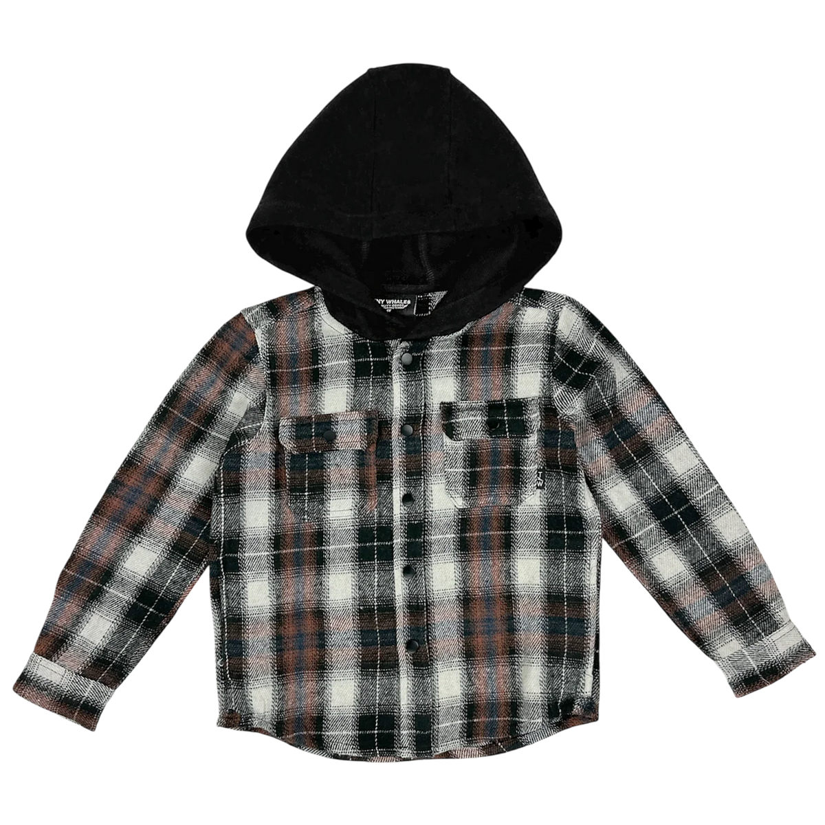 Tiny Whales Woodsman Hooded Flannel