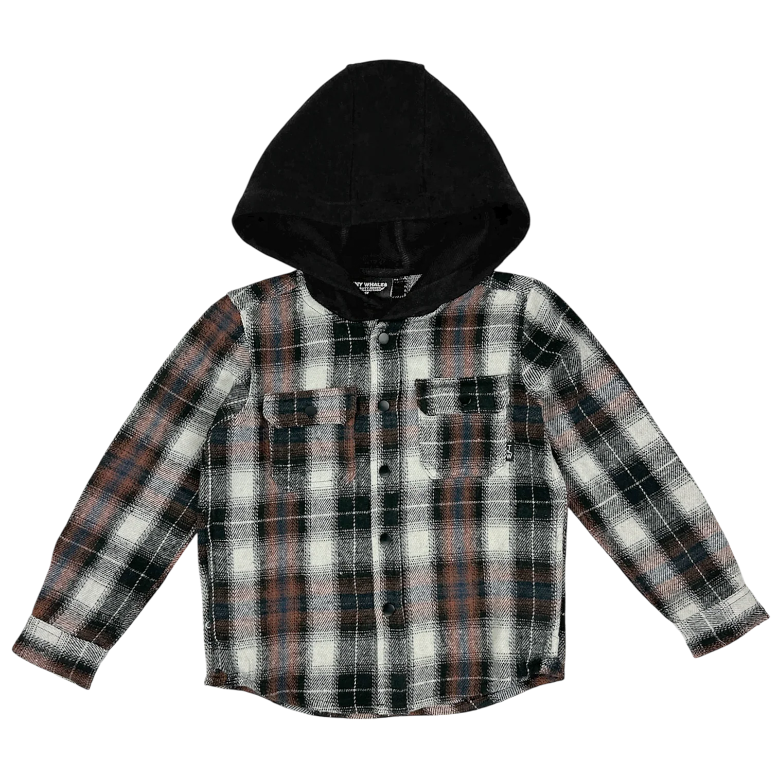 Tiny Whales Woodsman Hooded Flannel