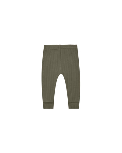 Quincy Mae Ribbed Legging | Forest
