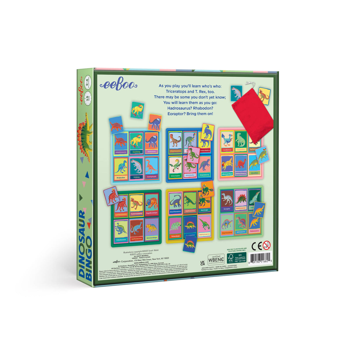 eeBoo  Dinosaur Bingo
