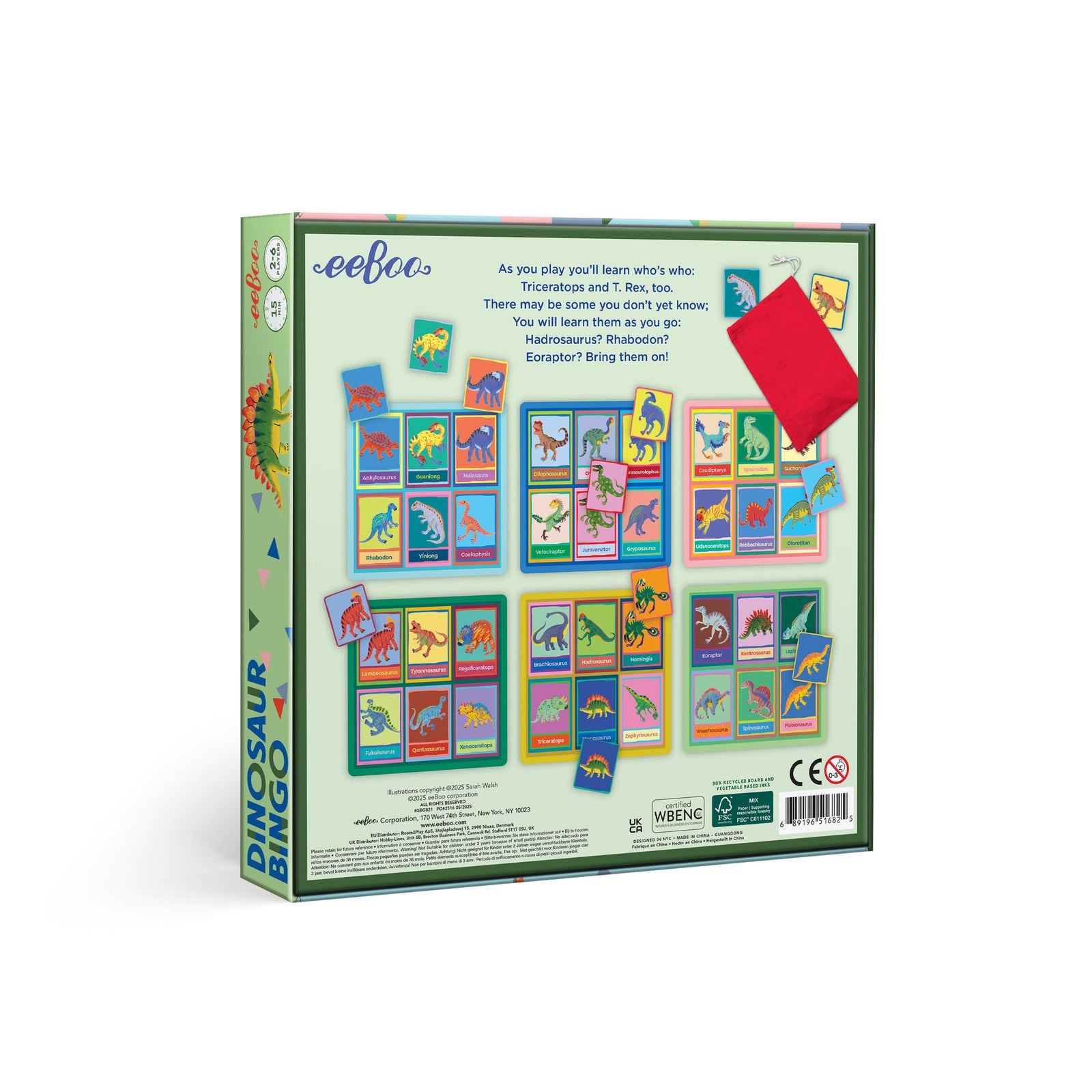 eeBoo  Dinosaur Bingo