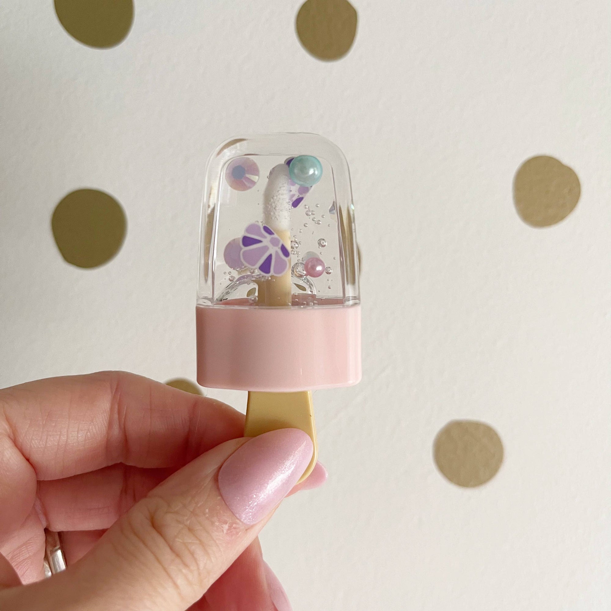 Lavender Seashell Popsicle Lip Gloss