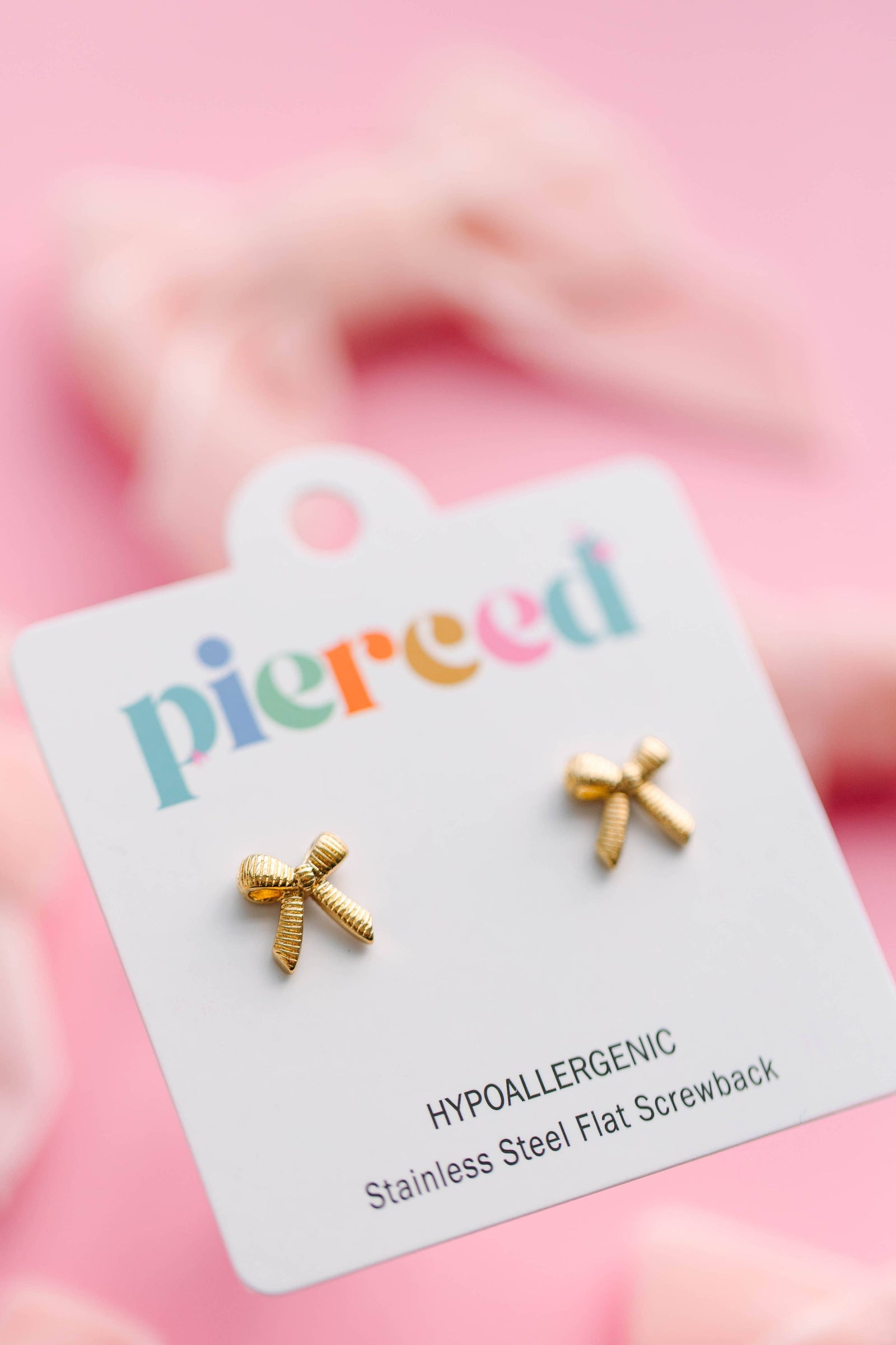 Pierced Co. Classic Bows Screwback Earrings