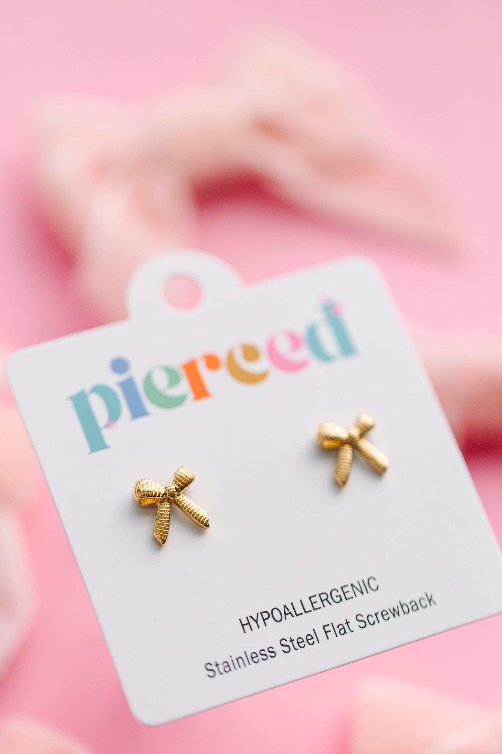 Pierced Co. Classic Bows Screwback Earrings