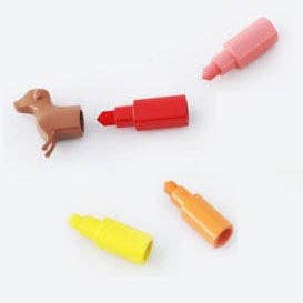 Kikkerland Design Rainbow Dachshund Markers