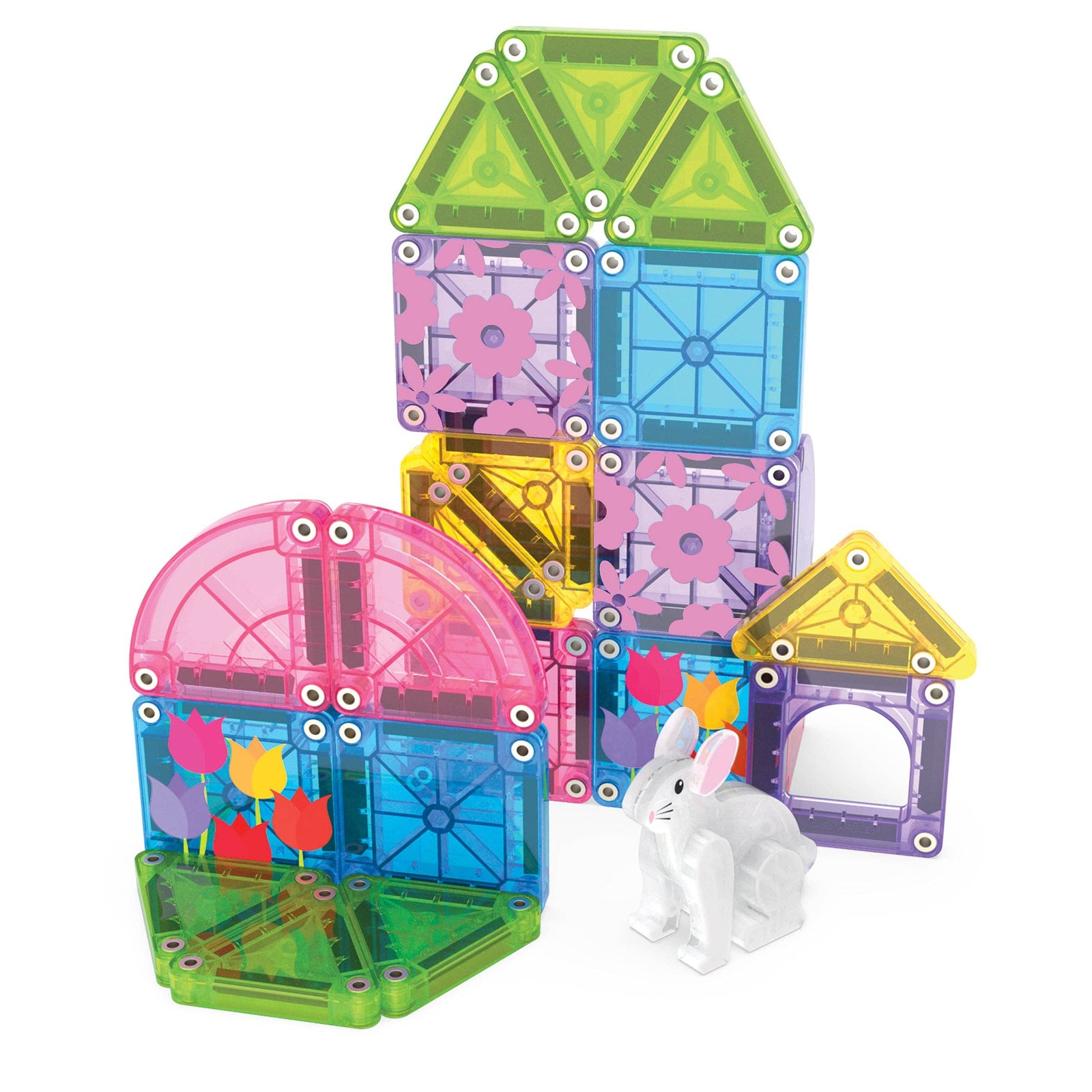 Magna-Tiles MicroMags Travel Set | Spring Garden