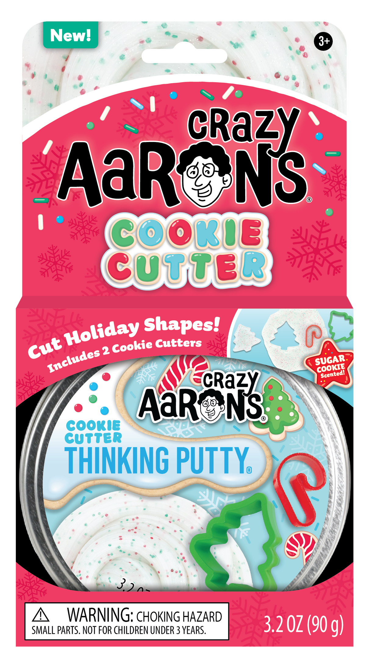 Crazy Aaron&#39;s Cookie Cutter | Full Size 4&quot; Thinking Putty Tin
