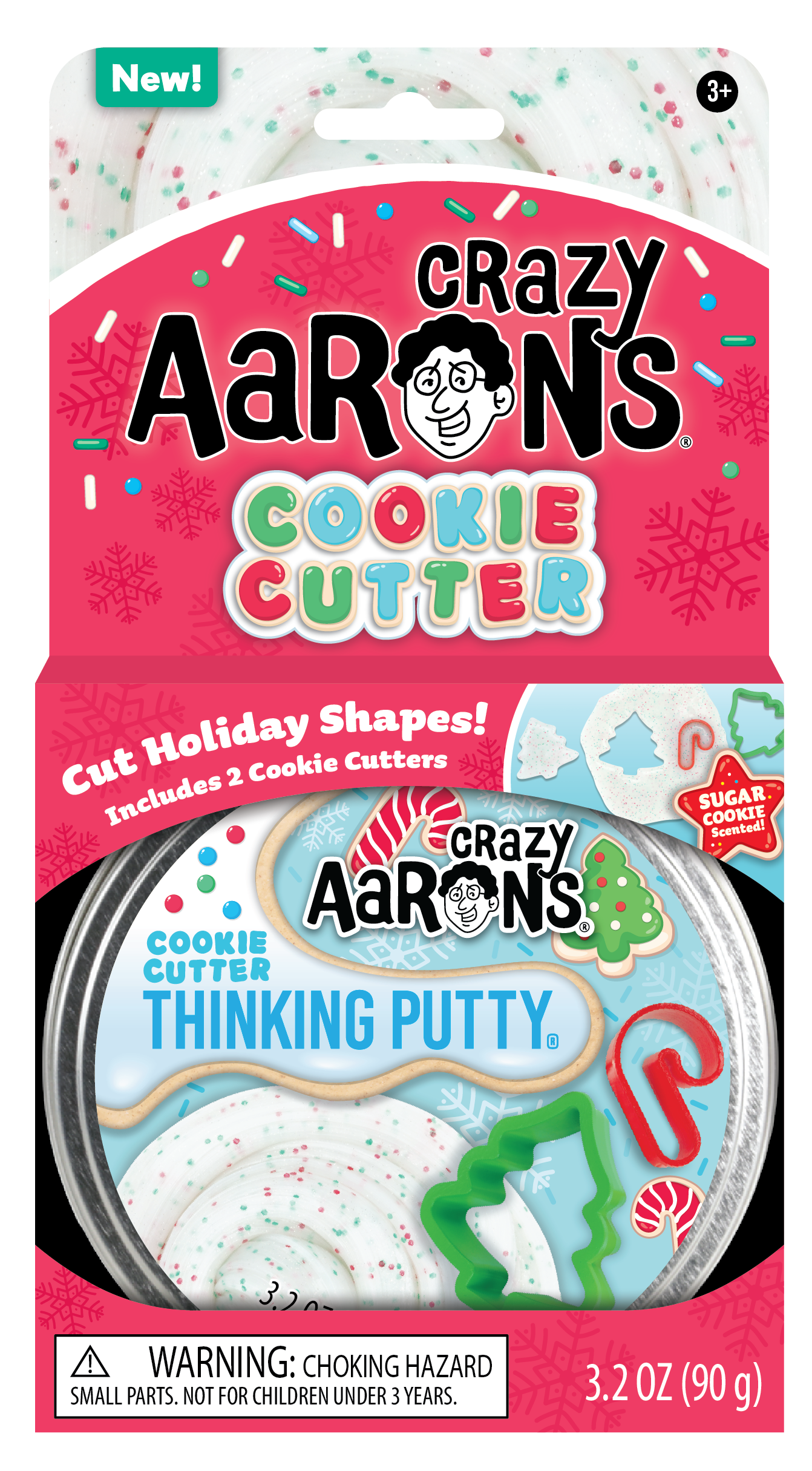 Crazy Aaron's Cookie Cutter | Full Size 4" Thinking Putty Tin