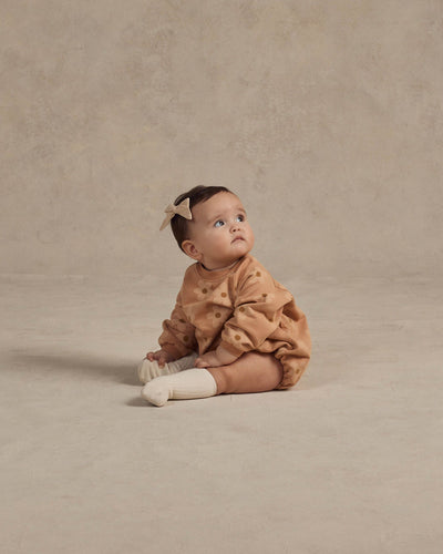 Rylee + Cru Crew Neck Romper | Melon Daisy