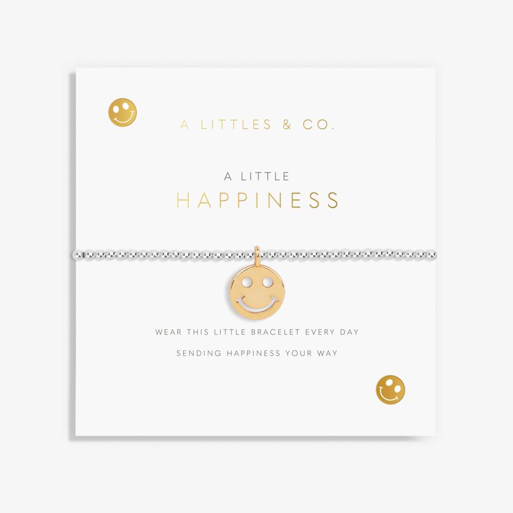 A Littles & Co Silver Plated Bracelet | Happiness