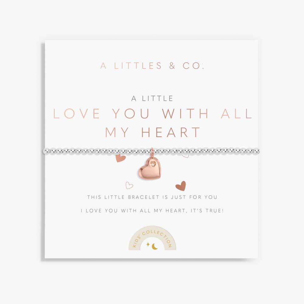 A Littles & Co Silver Plated Bracelet | Love You With All My Heart
