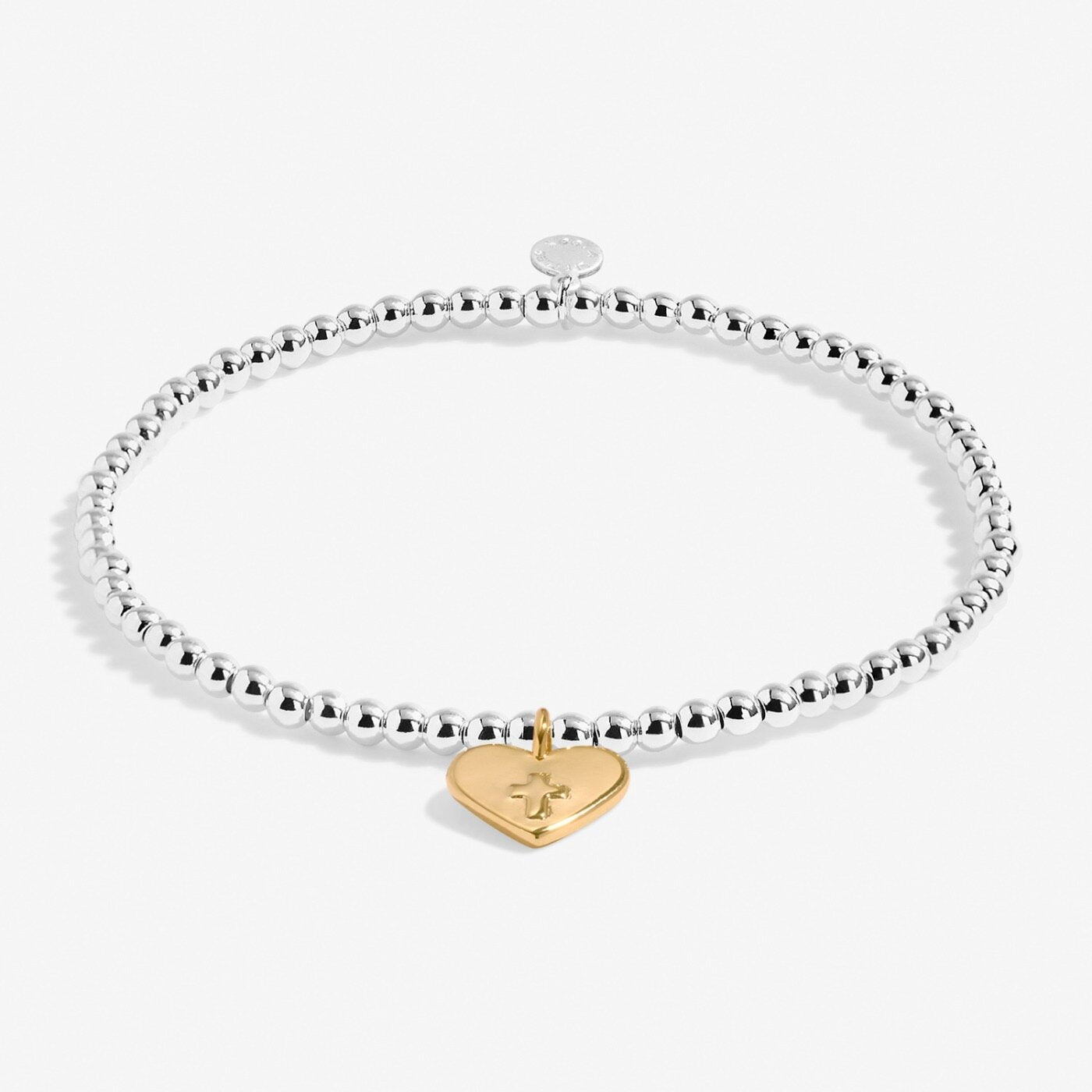 A Littles & Co Silver Plated & Gold Bracelet | With Faith All Things are Possible