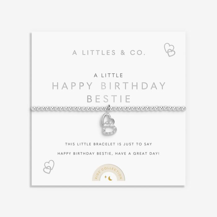 A Littles & Co Silver Plated Bracelet | Happy Birthday Bestie!
