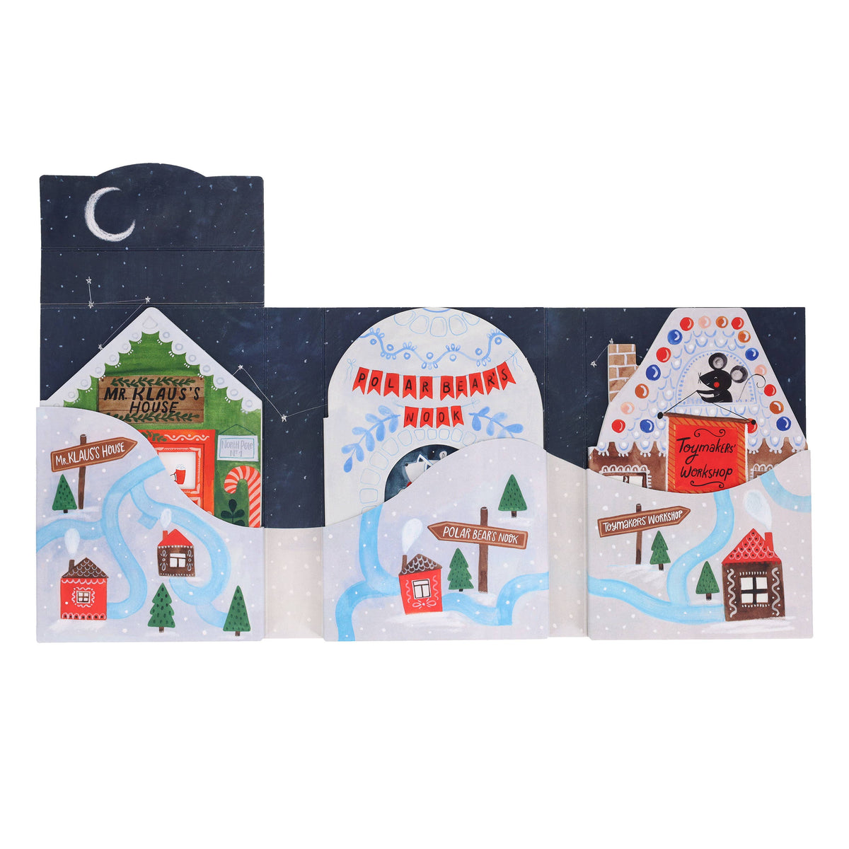 North Pole Village Mini Book Set
