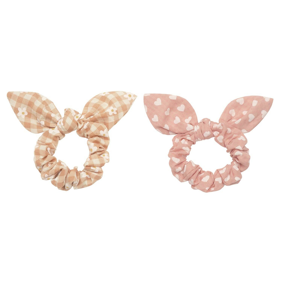 Rockahula Kids Daisy Gingham Bunny Ears Scrunchies