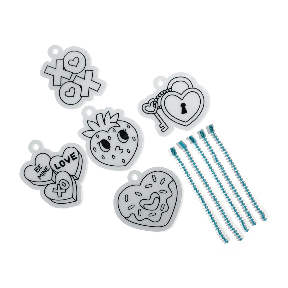 OOLY Mini Shrink-Its D.I.Y. Shrink Art Kit | Hugs & Kisses