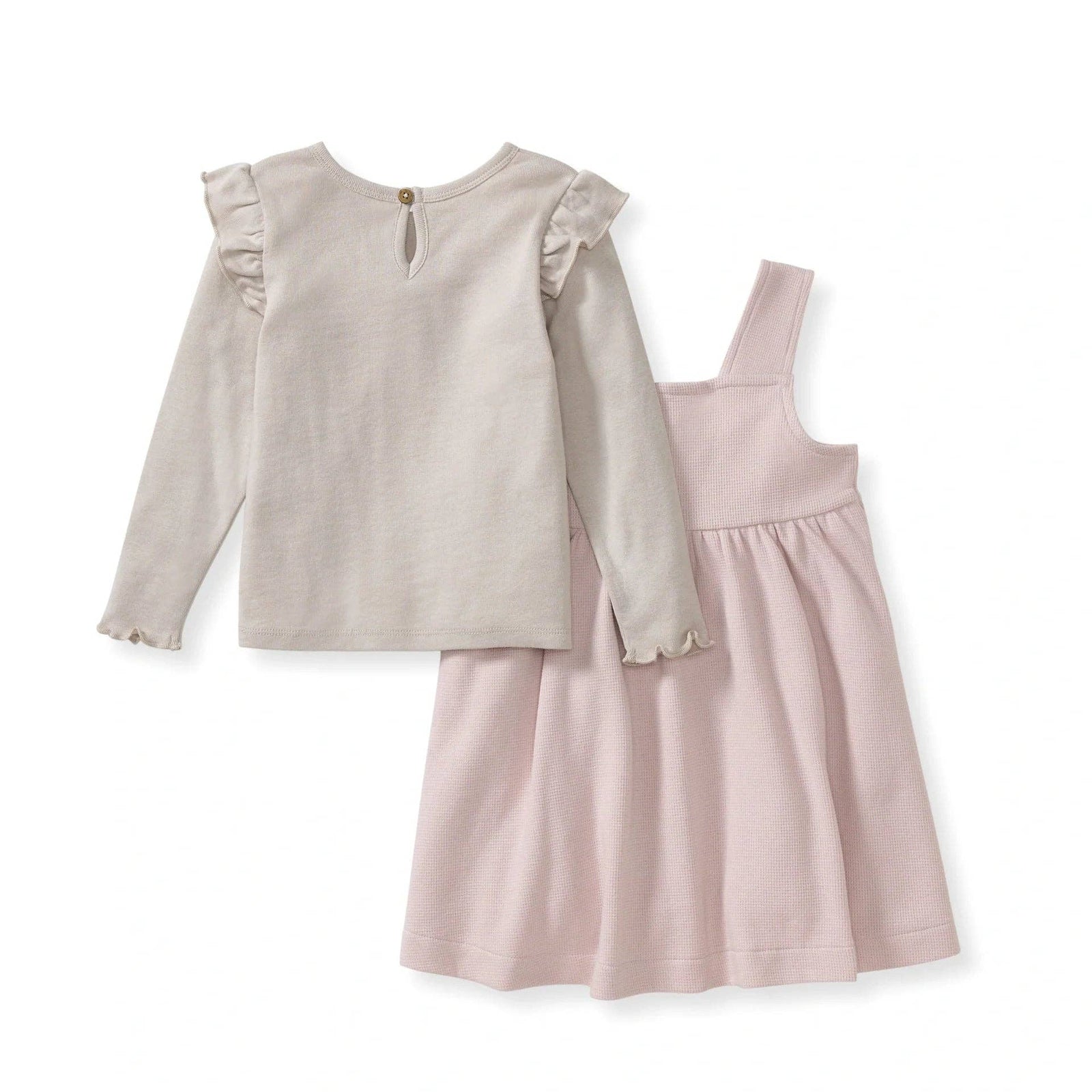 Burt's Bees Baby Flutter Organic Tee & Thermal Dress Set | Soft Violet