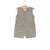 Henley Tank Short Romper | Charcoal Stripe