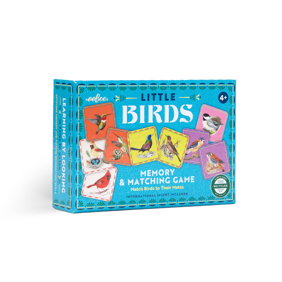 eeBoo Little Birds Memory &amp; Matching Game
