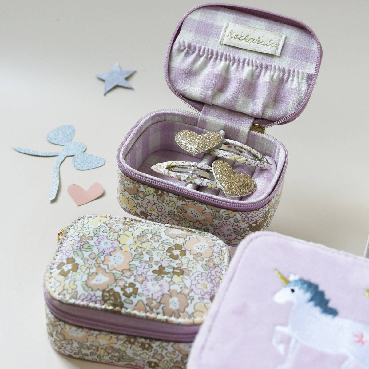Rockahula Kids Fairytale Floral Heart Clips